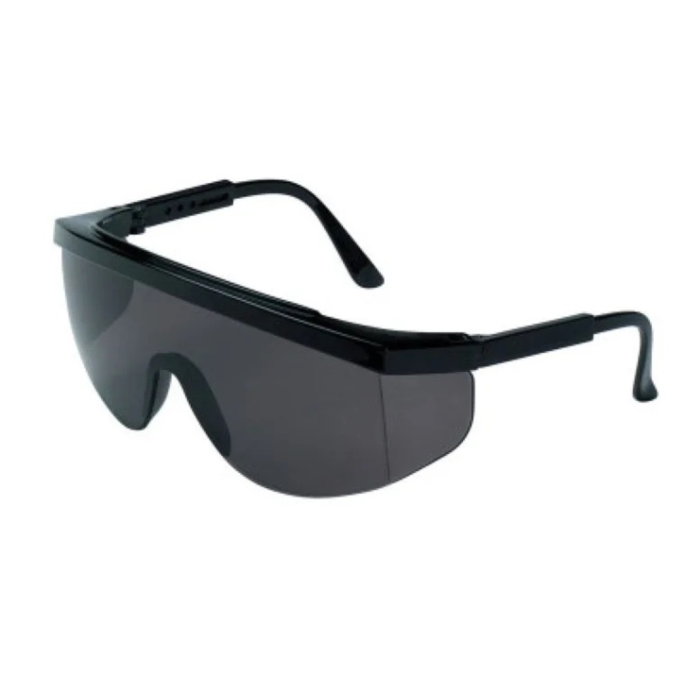 NEW MCR SAFETY TOMAHAWK Protective Eyewear Glasses Black Frame Gray Lens